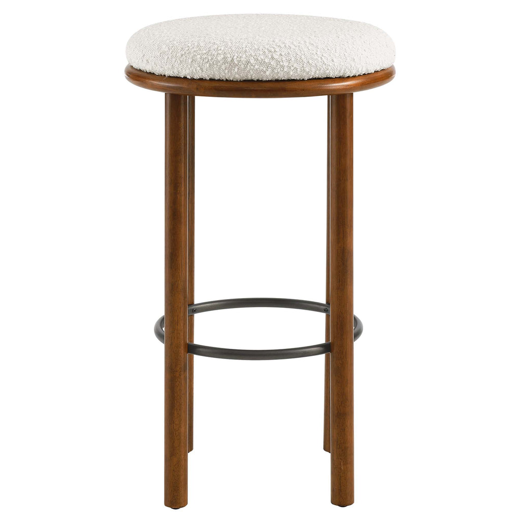 Fable Boucle Fabric Bar Stools Set of 2 by Modway