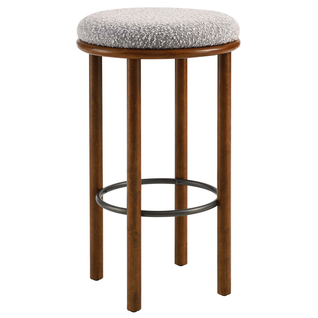 Fable Boucle Fabric Bar Stools Set of 2 by Modway