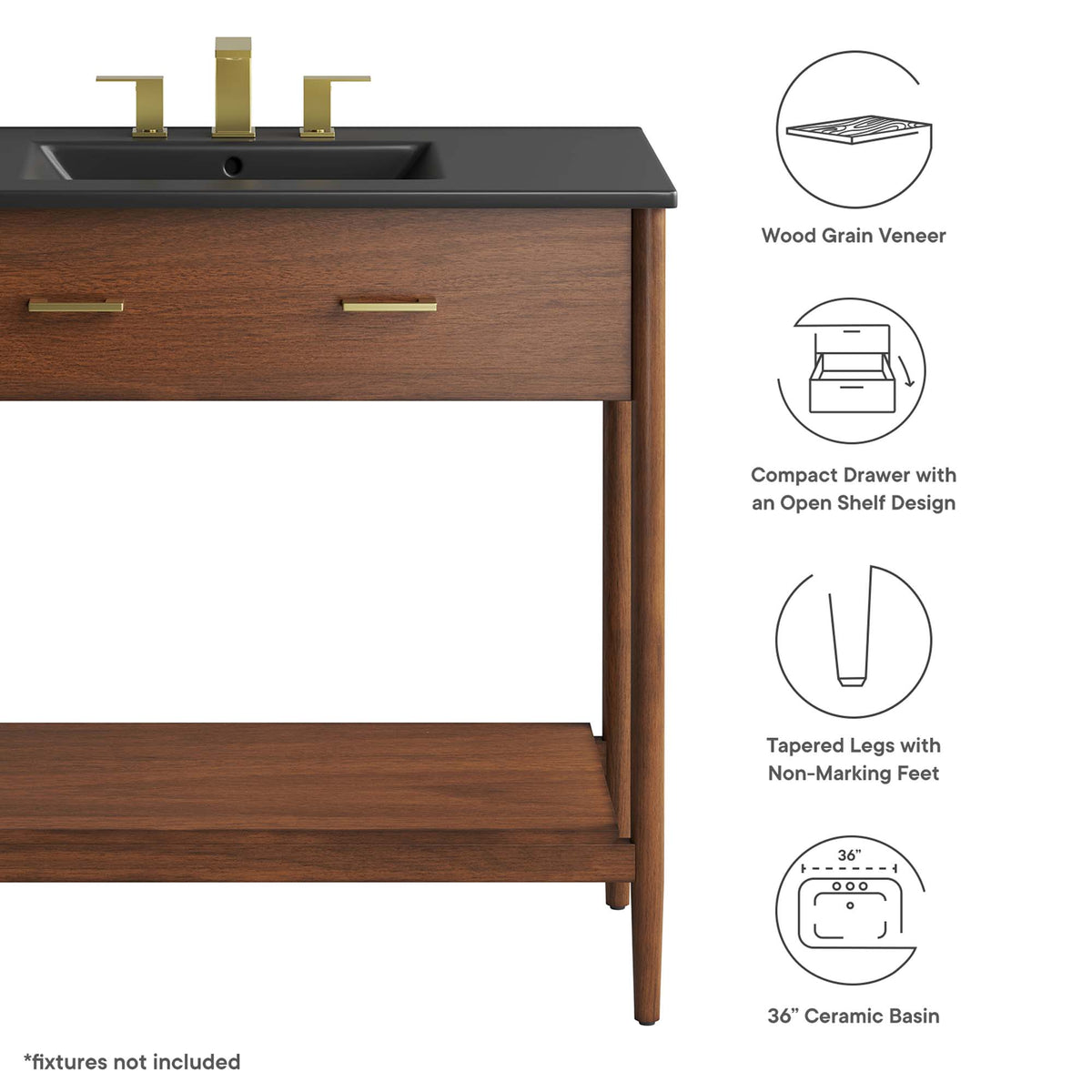 Zaire Bathroom Vanity by Modway