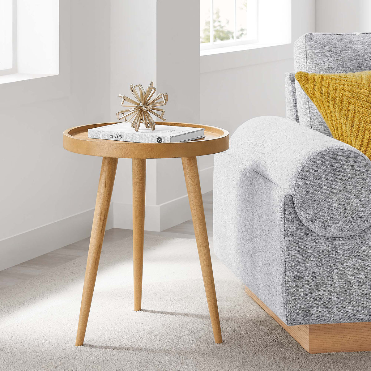 Chiro Round Wood Side Table by Modway
