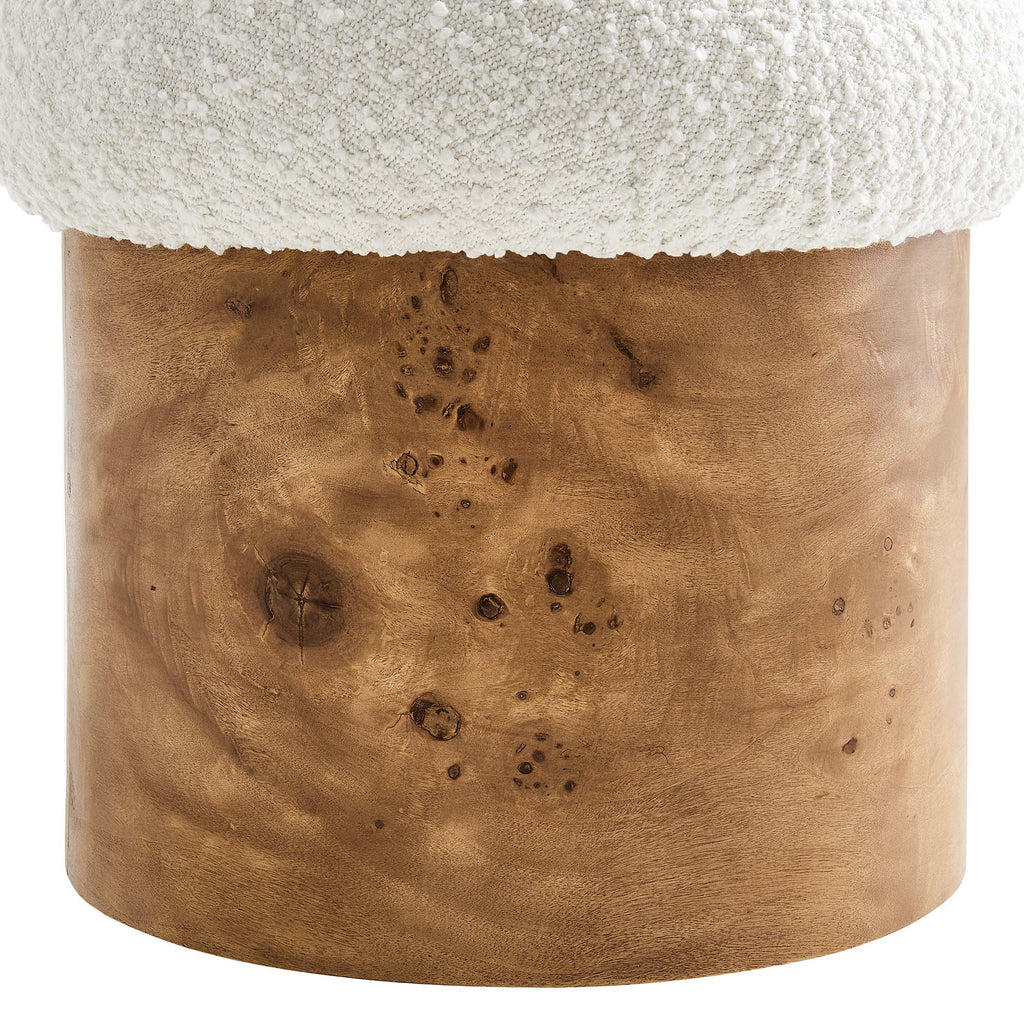 Breeze Boucle Upholstered Ottoman by Modway