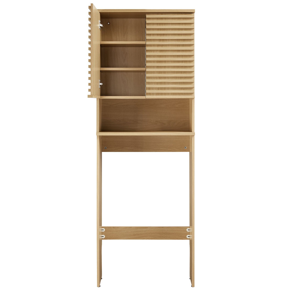 Render Over the Toilet Bathroom Storage Cabinet by Modway
