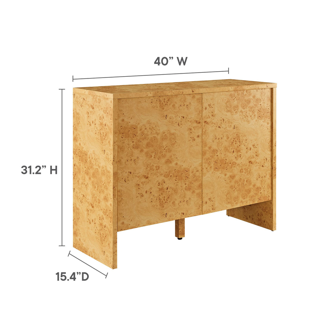 Hudson Burl Wood Sideboard by Modway