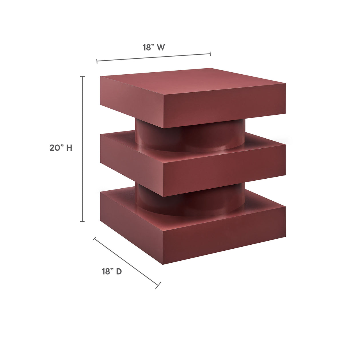 Perpetuate Totem End Table by Modway