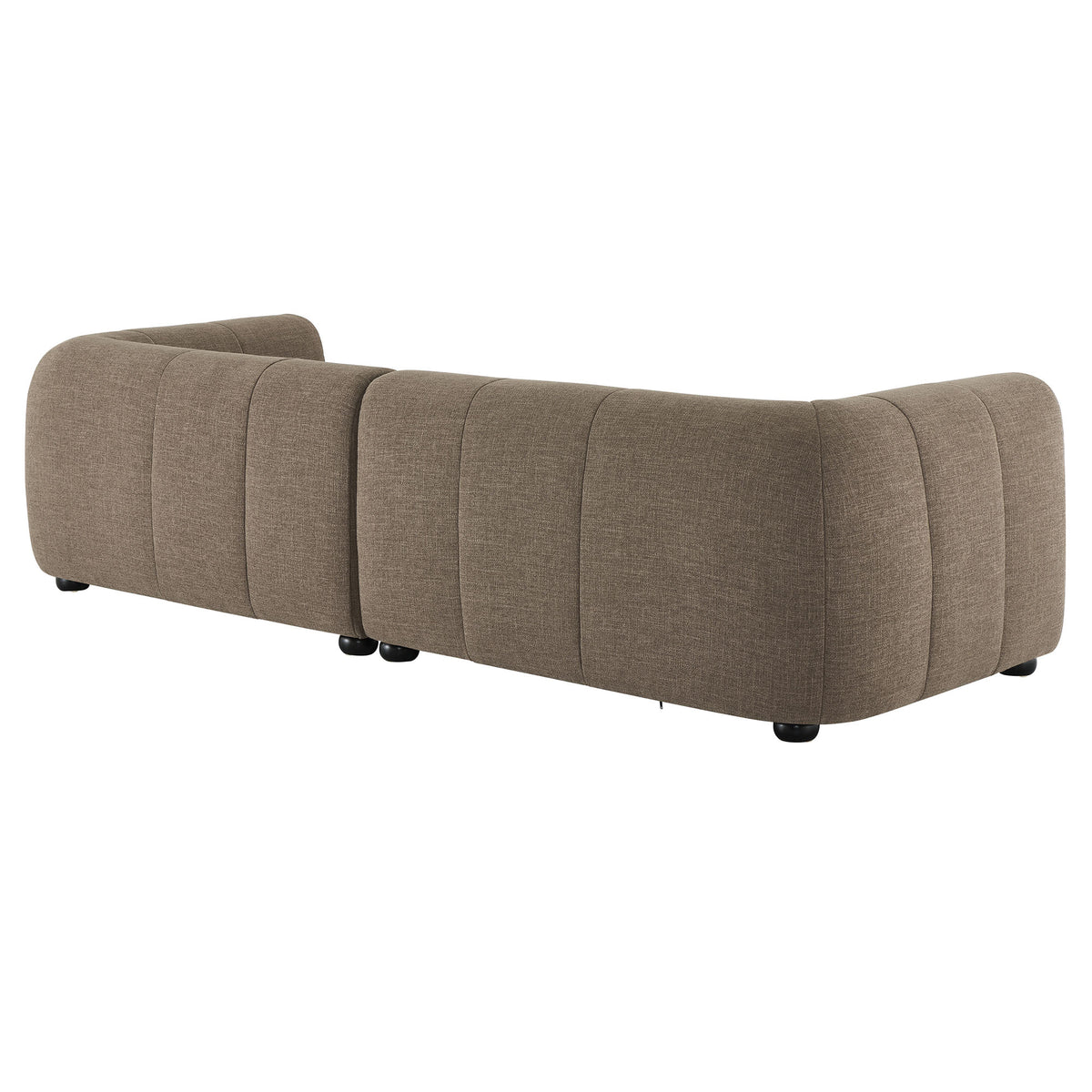 Liana Right-Facing Upholstered Fabric Modular Sofa with Chaise by Modway