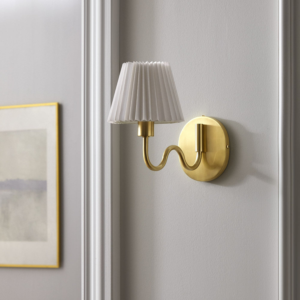 Wave Squiggle Arm Wall Sconce by Modway