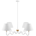 Sunlit Squiggle 4-Arm Pendant Light by Modway