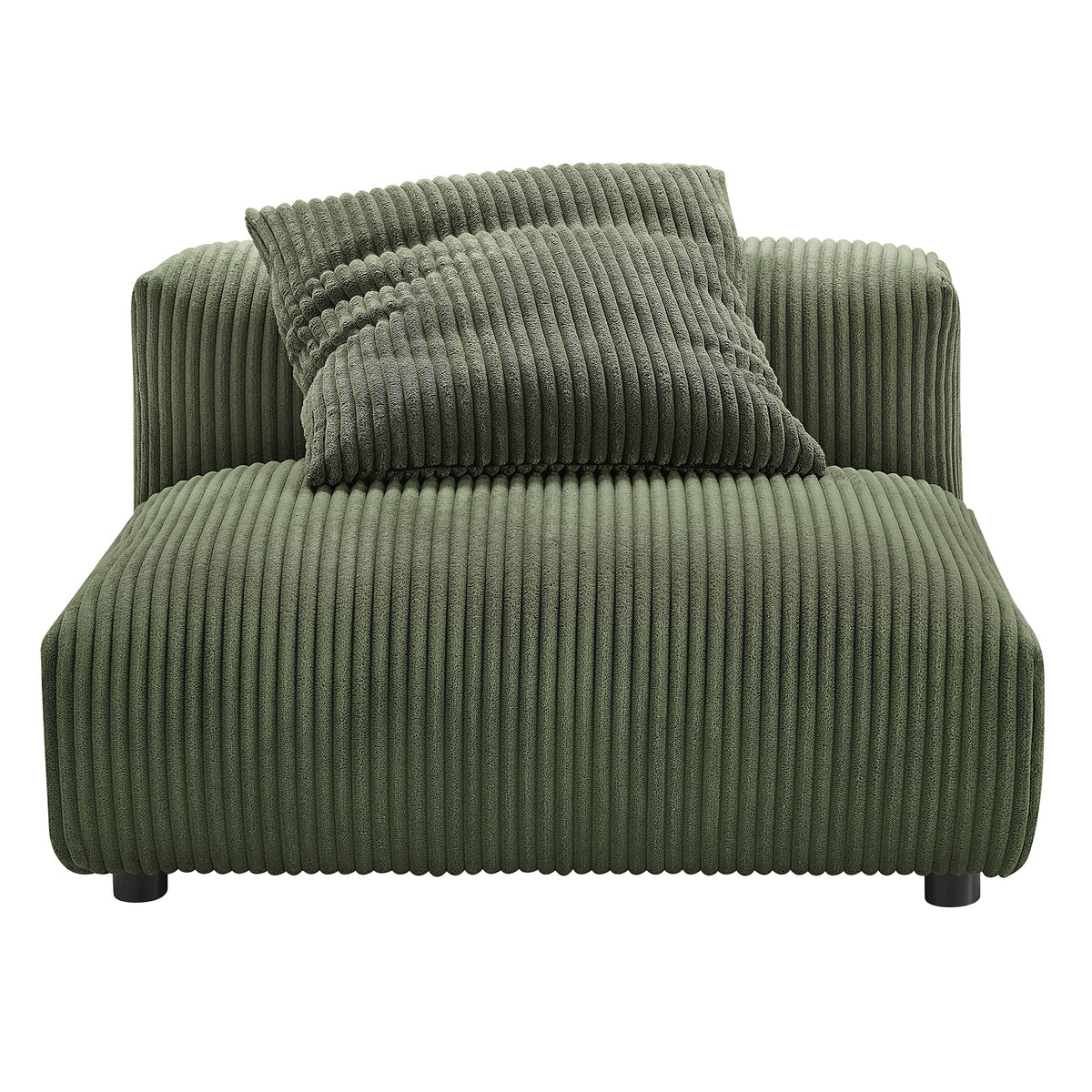 Solace Modular Corduroy Upholstered Armless Chair by Modway