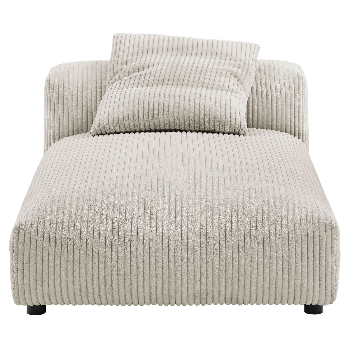 Solace 2-Piece Modular Corduroy Upholstered Sectional Sofa With Chaise by Modway
