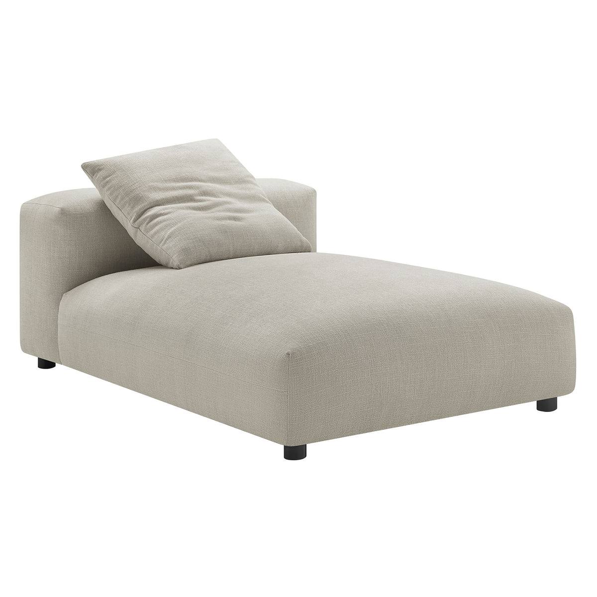 Solace Modular Upholstered Fabric Armless Chaise Lounge by Modway