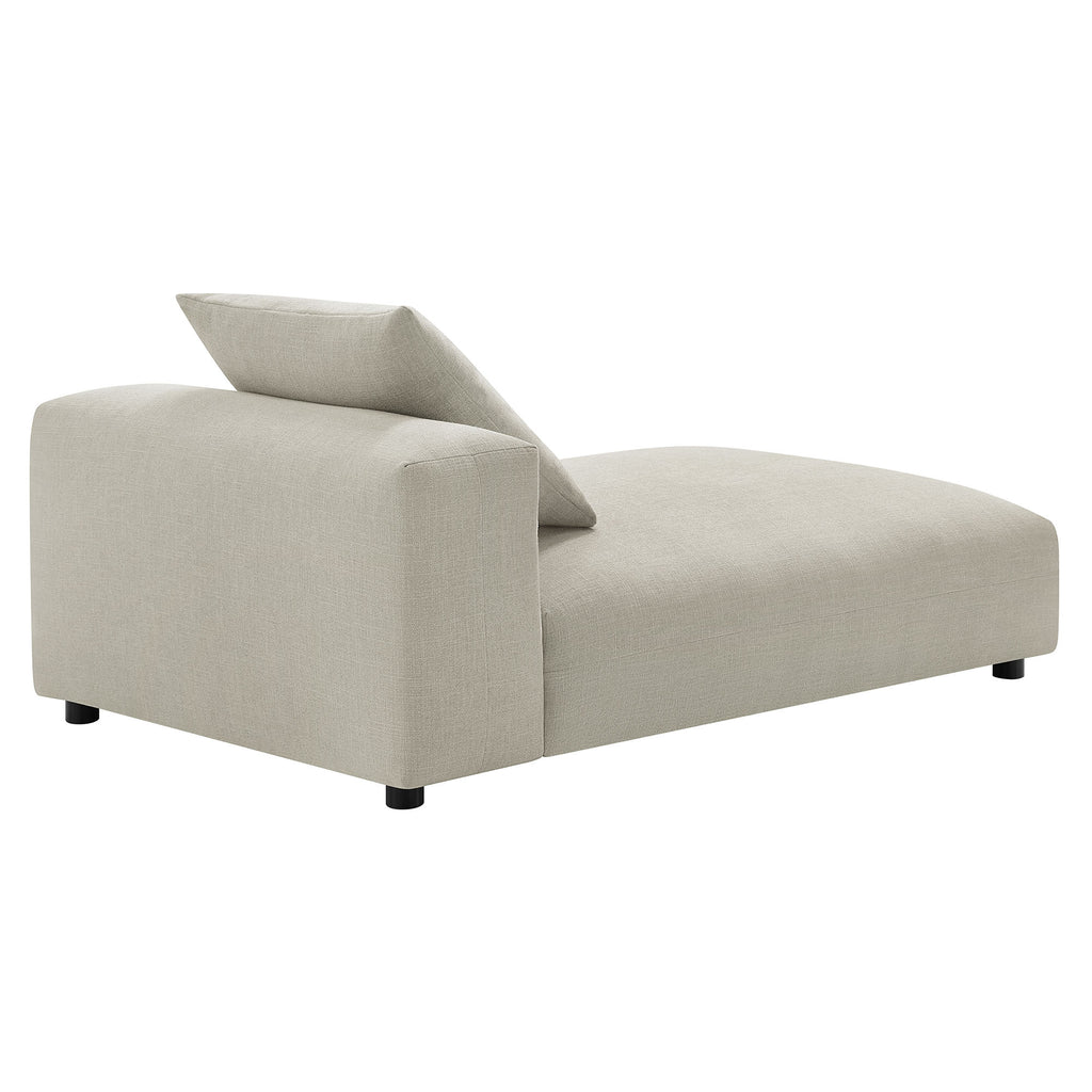 Solace Modular Upholstered Fabric Armless Chaise Lounge by Modway