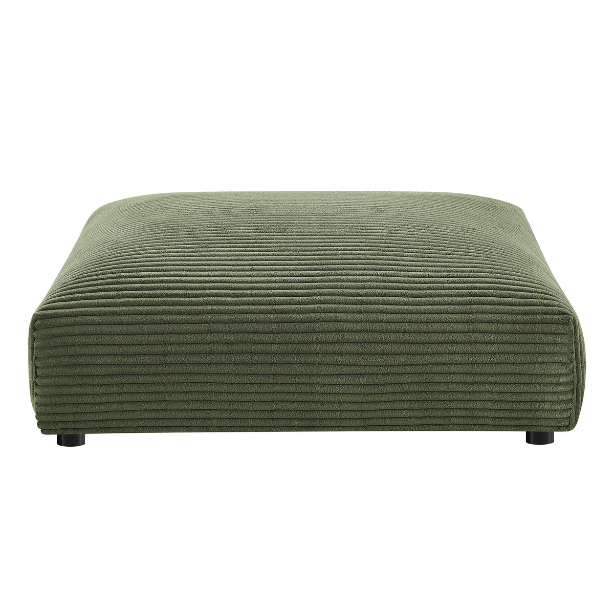 Solace Modular Corduroy Upholstered Armless Loveseat and Ottoman Set by Modway
