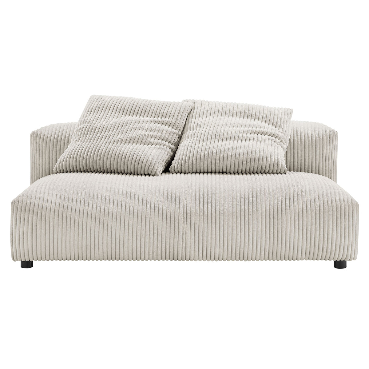 Solace 2-Piece Modular Corduroy Upholstered Sectional Sofa With Chaise by Modway