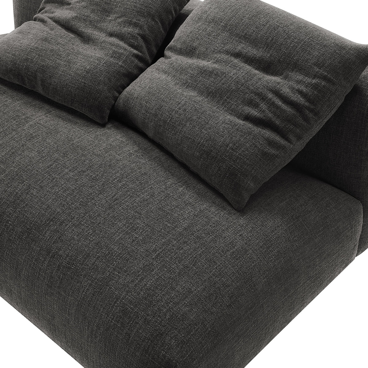 Solace Modular Upholstered Fabric Armless Loveseat by Modway