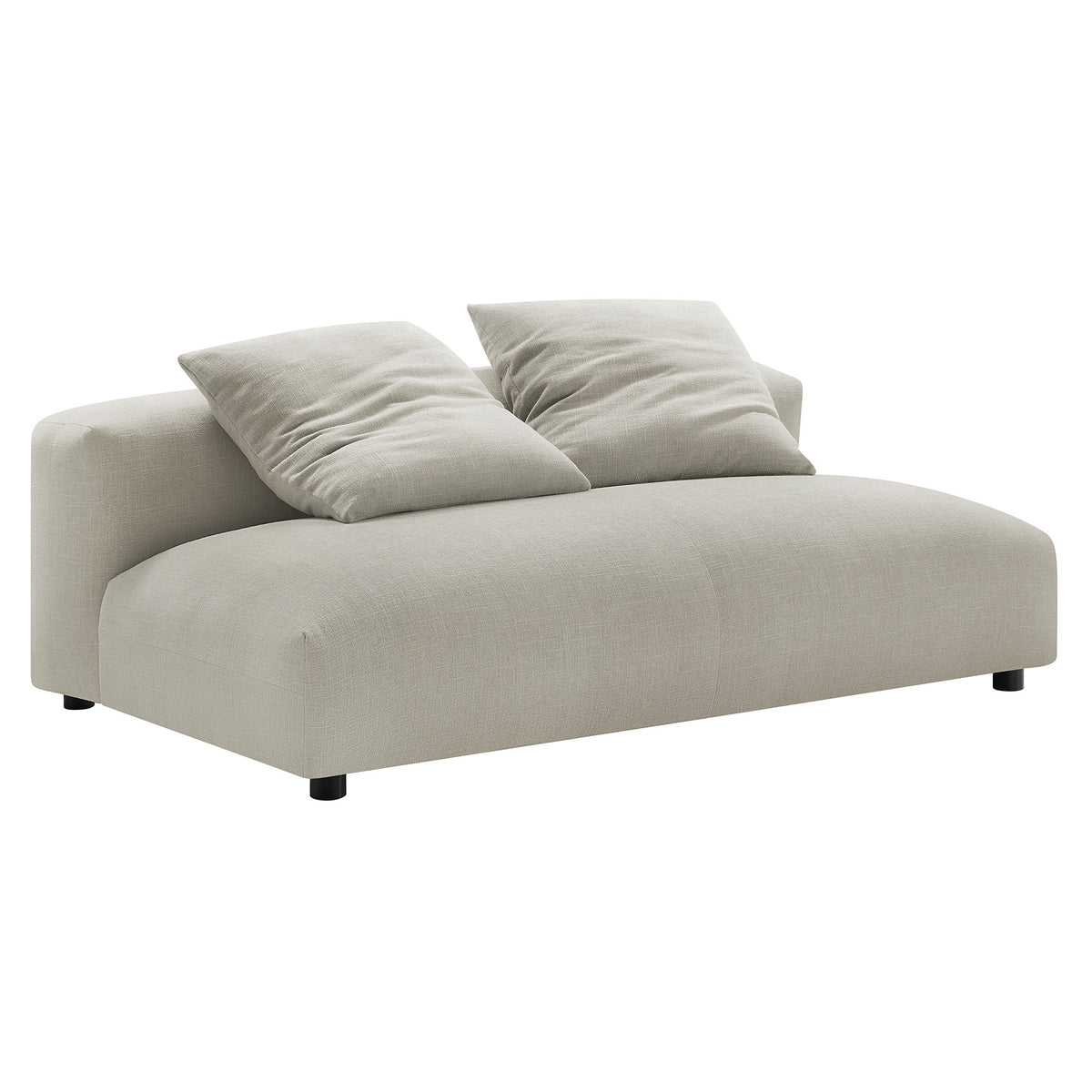 Solace Modular Upholstered Fabric Armless Loveseat by Modway