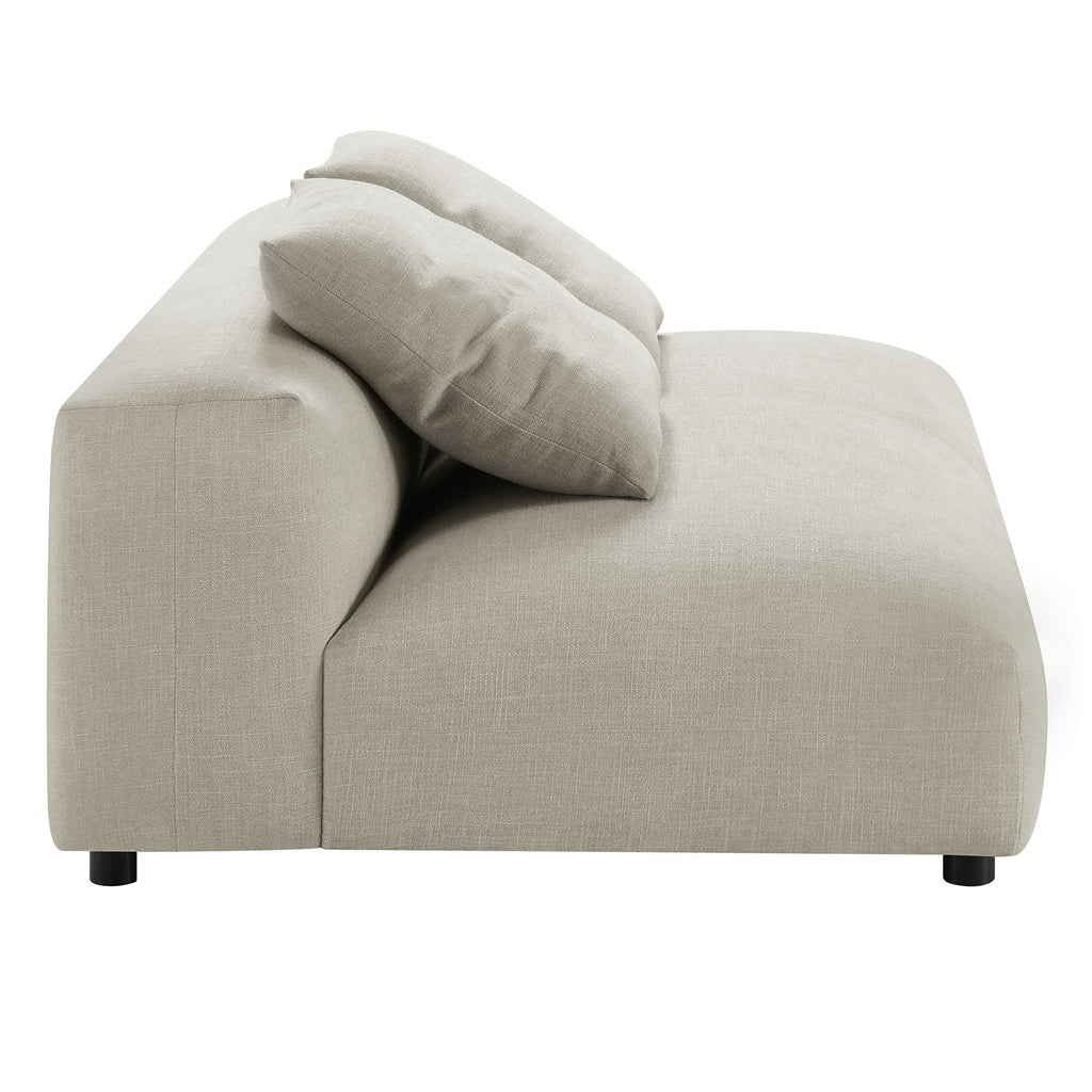 Solace Modular Upholstered Fabric Armless Loveseat by Modway
