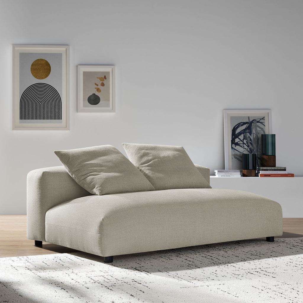 Solace Modular Upholstered Fabric Armless Loveseat by Modway
