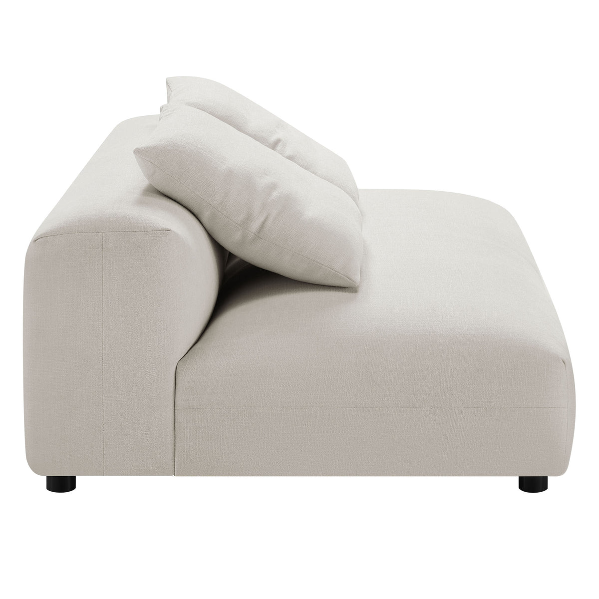 Solace Modular Upholstered Fabric Armless Loveseat by Modway