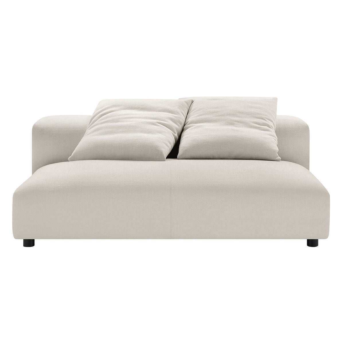 Solace 2-Piece Modular Upholstered Fabric Sectional Sofa With Chaise by Modway