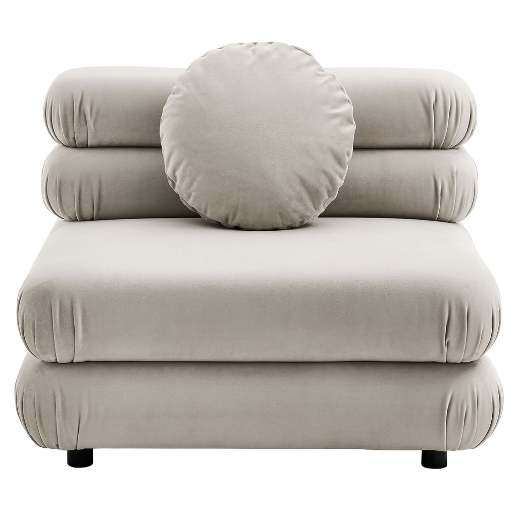 Jubilee 5-Piece Modular Performance Velvet Sectional Sofa by Modway