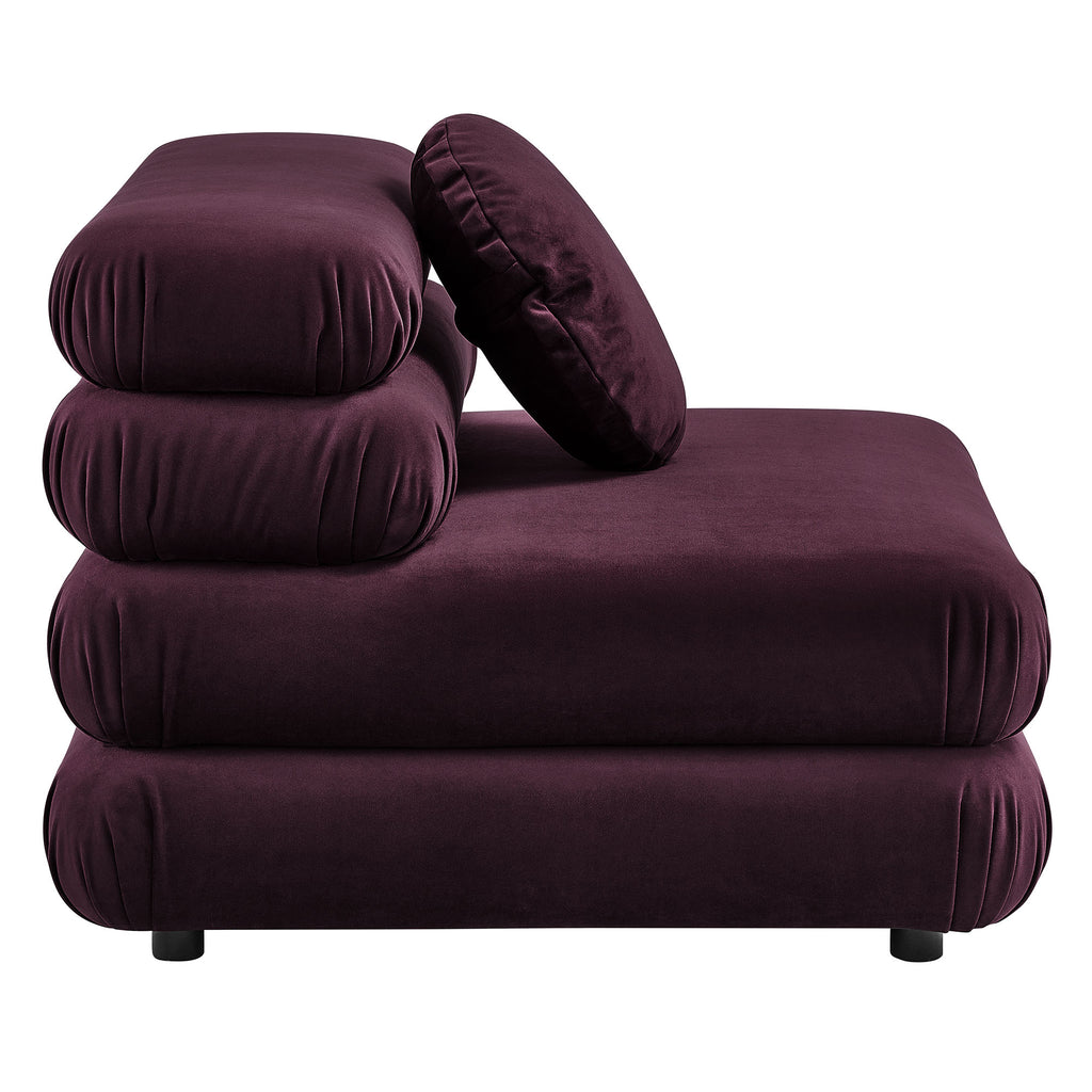 Jubilee Modular Performance Velvet Armless Chair by Modway