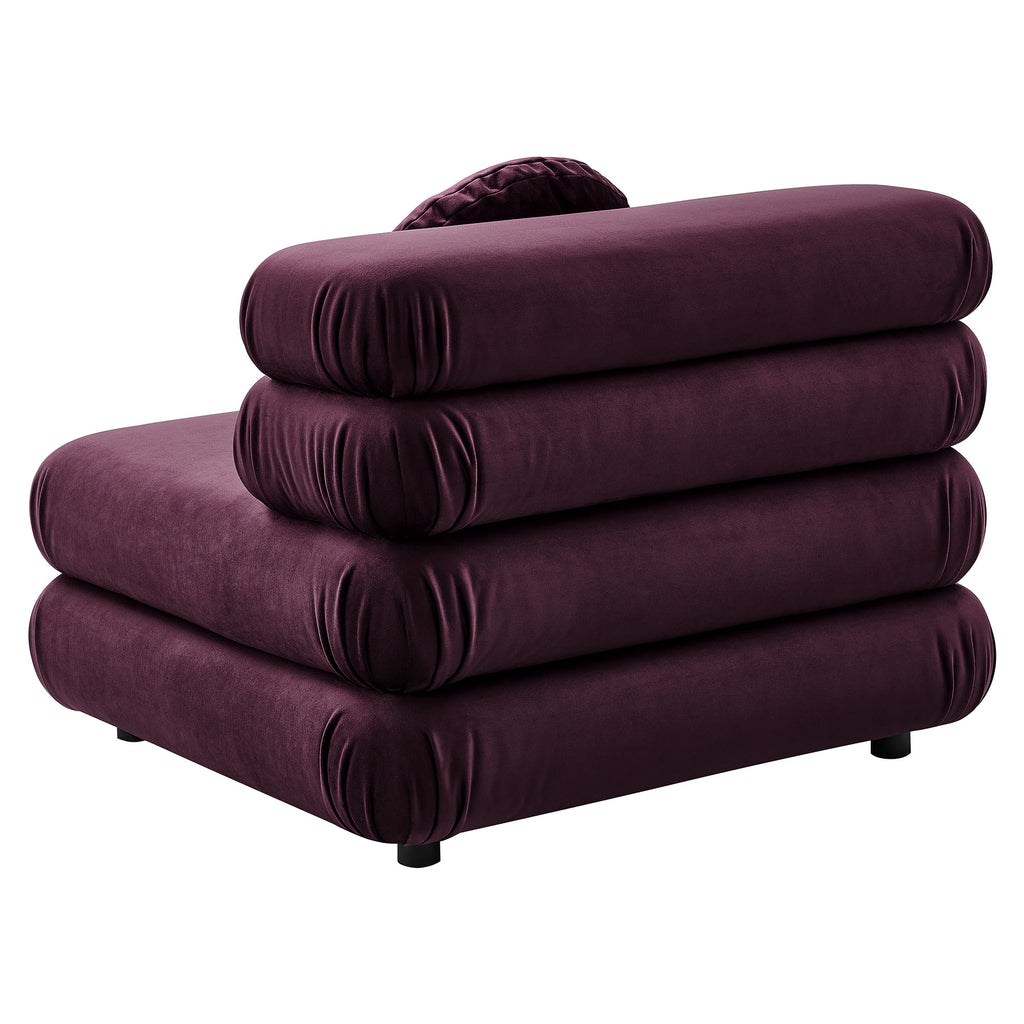 Jubilee Modular Performance Velvet Armless Chair by Modway