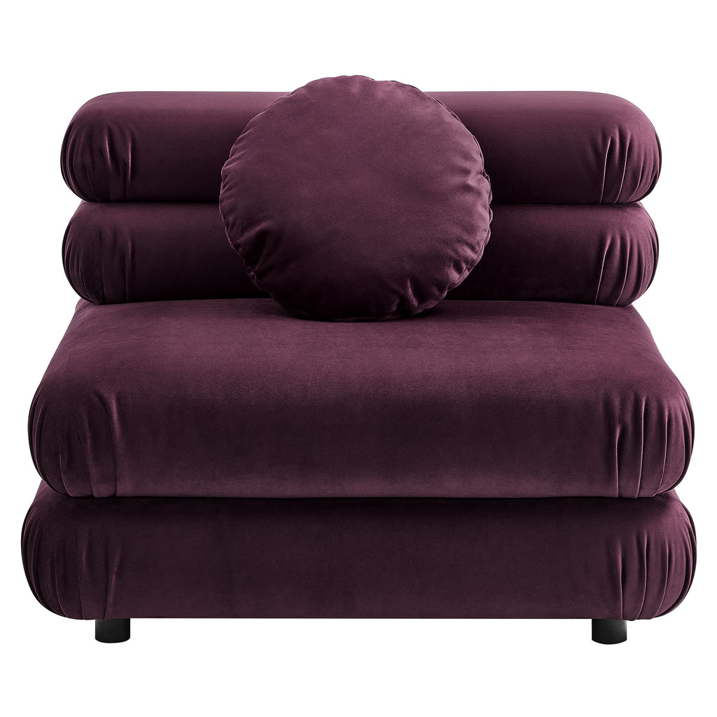 Jubilee 5-Piece Modular Performance Velvet Sectional Sofa by Modway