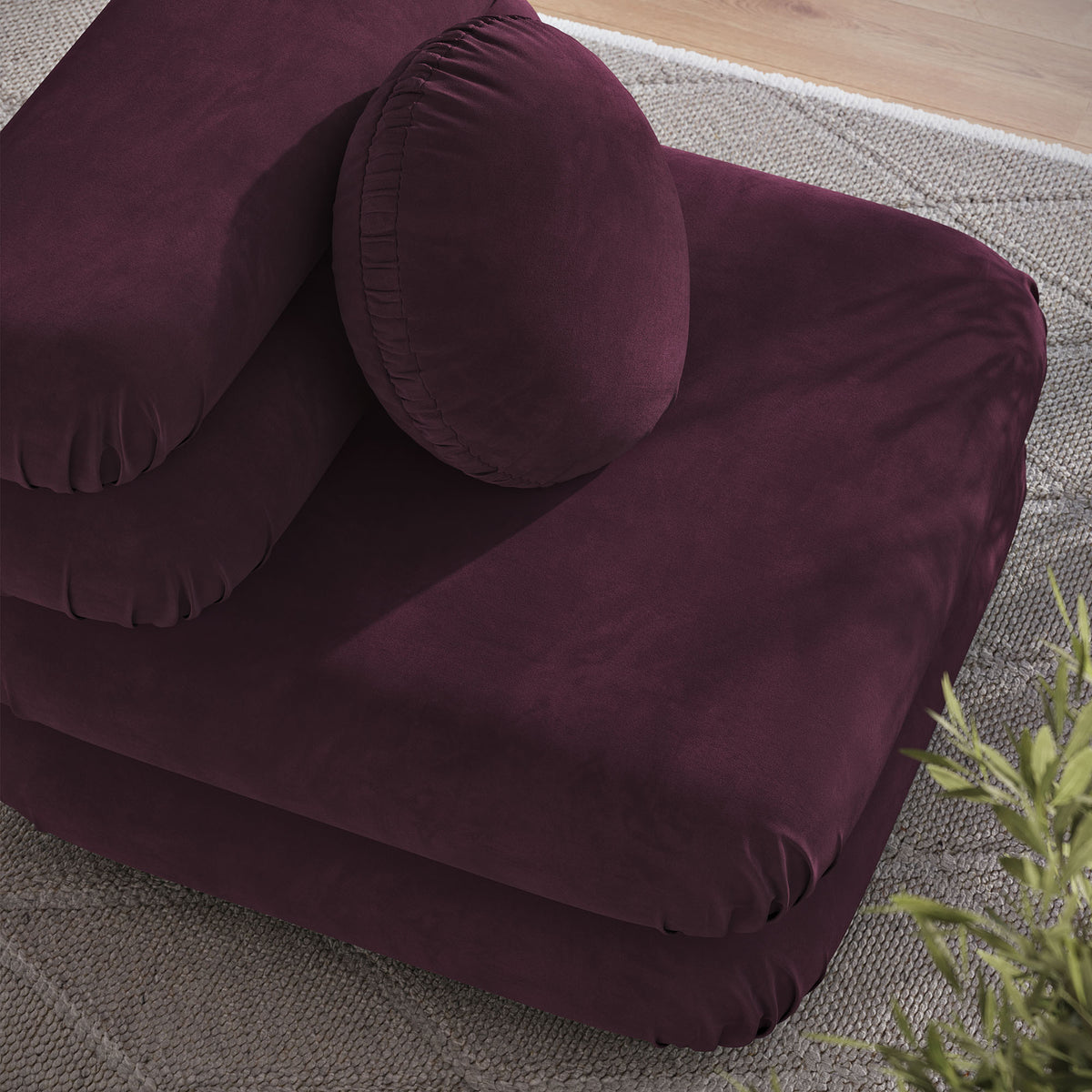 Jubilee Modular Performance Velvet Armless Chair by Modway