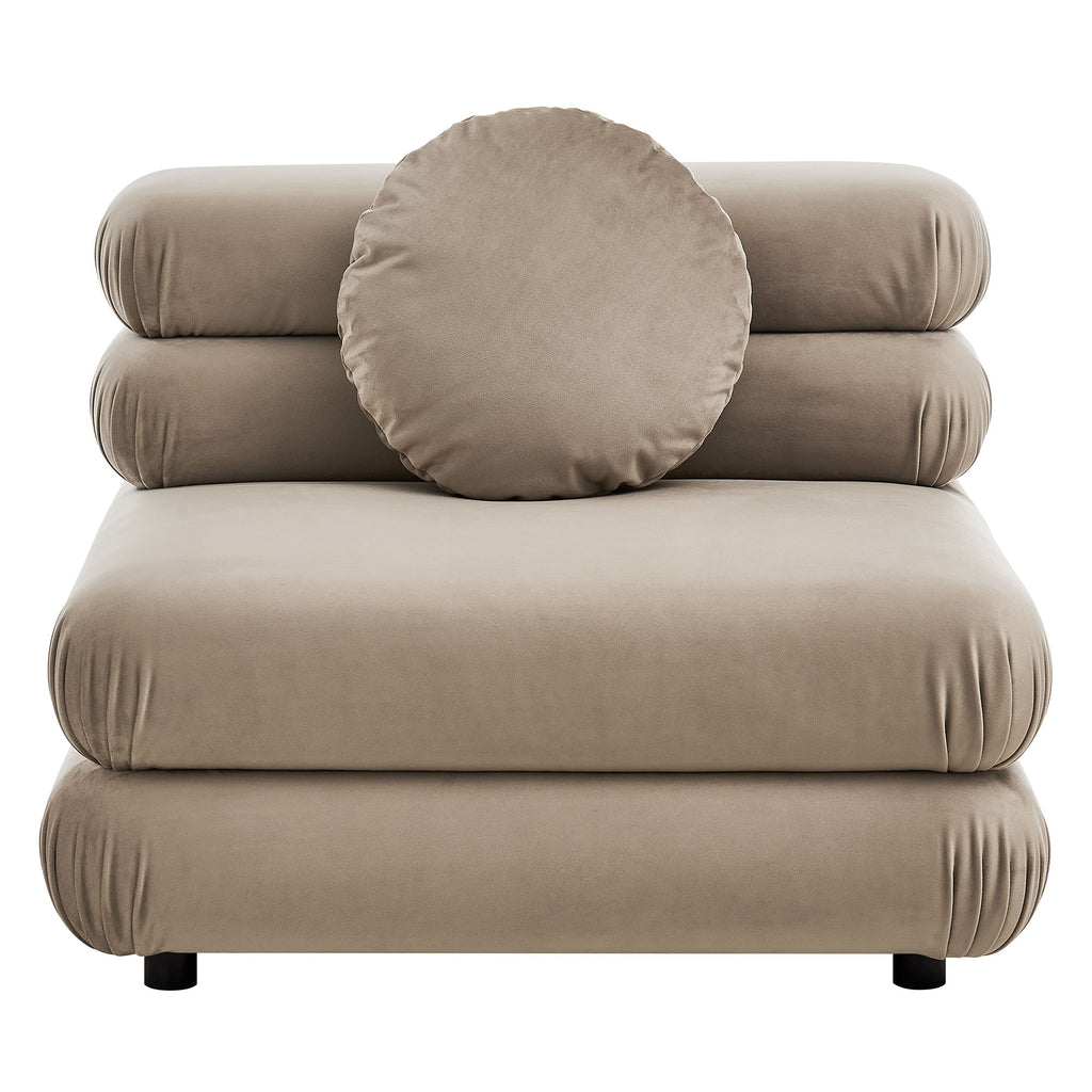 Jubilee 5-Piece Modular Performance Velvet Sectional Sofa by Modway