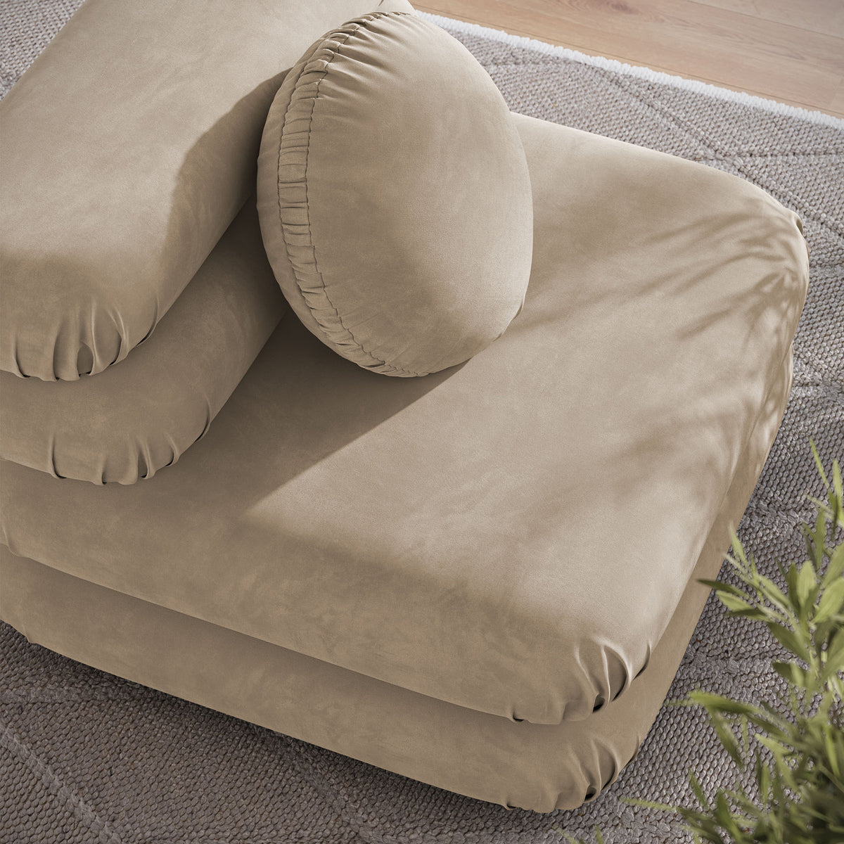 Jubilee Modular Performance Velvet Armless Chair by Modway