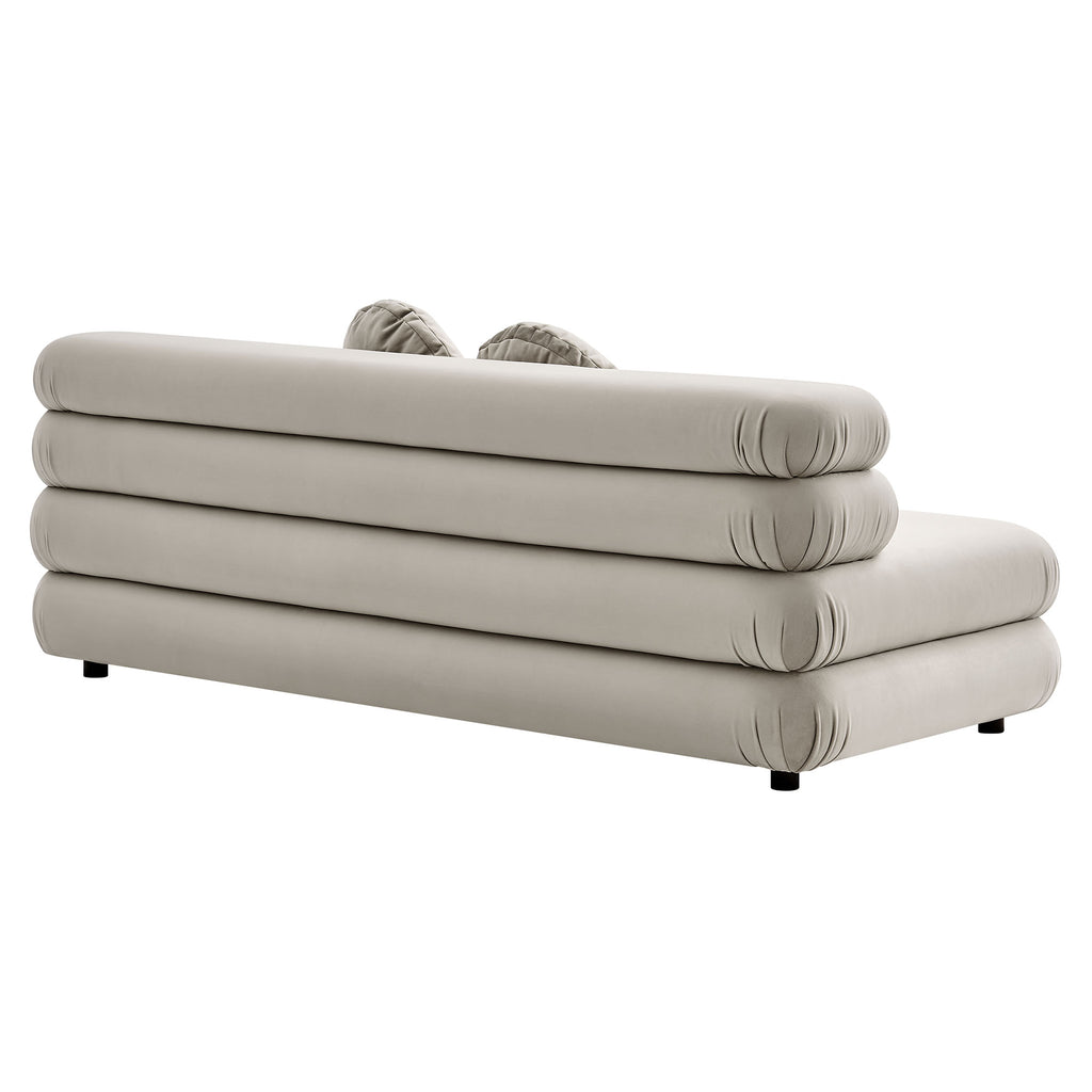 Jubilee Modular Performance Velvet Armless Loveseat by Modway