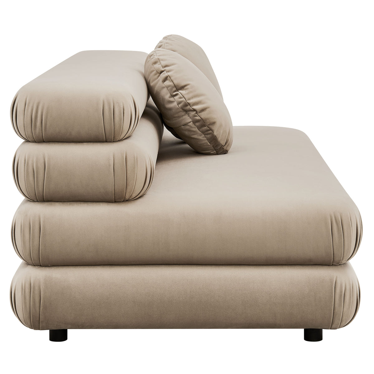 Jubilee Modular Performance Velvet Armless Loveseat by Modway