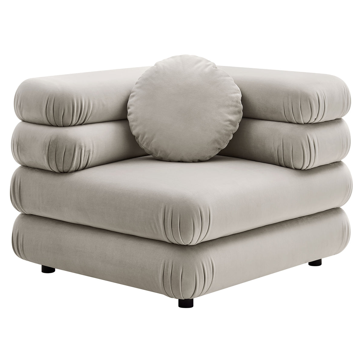 Jubilee 5-Piece Modular Performance Velvet Sectional Sofa by Modway