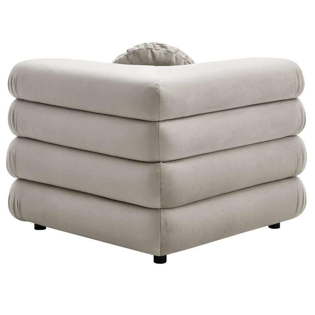 Jubilee 5-Piece Modular Performance Velvet Sectional Sofa by Modway