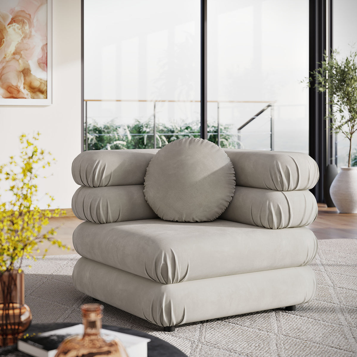 Jubilee Modular Performance Velvet Corner Chair by Modway