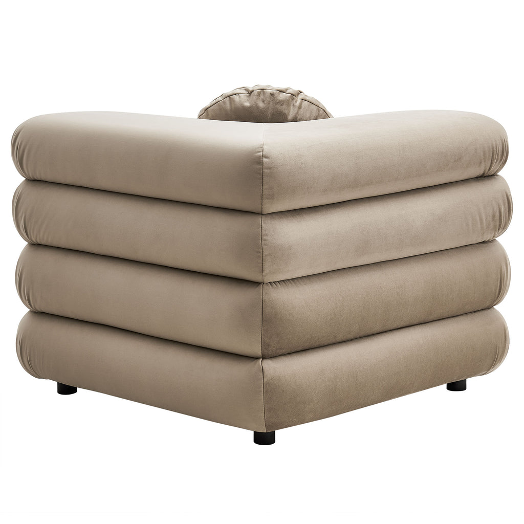 Jubilee 4-Piece Modular Performance Velvet Sectional Sofa by Modway