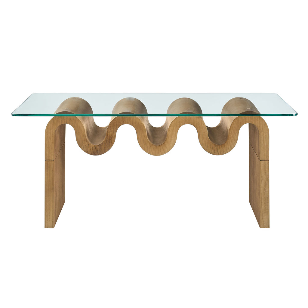 Ondine Glass Top Coffee Table by Modway