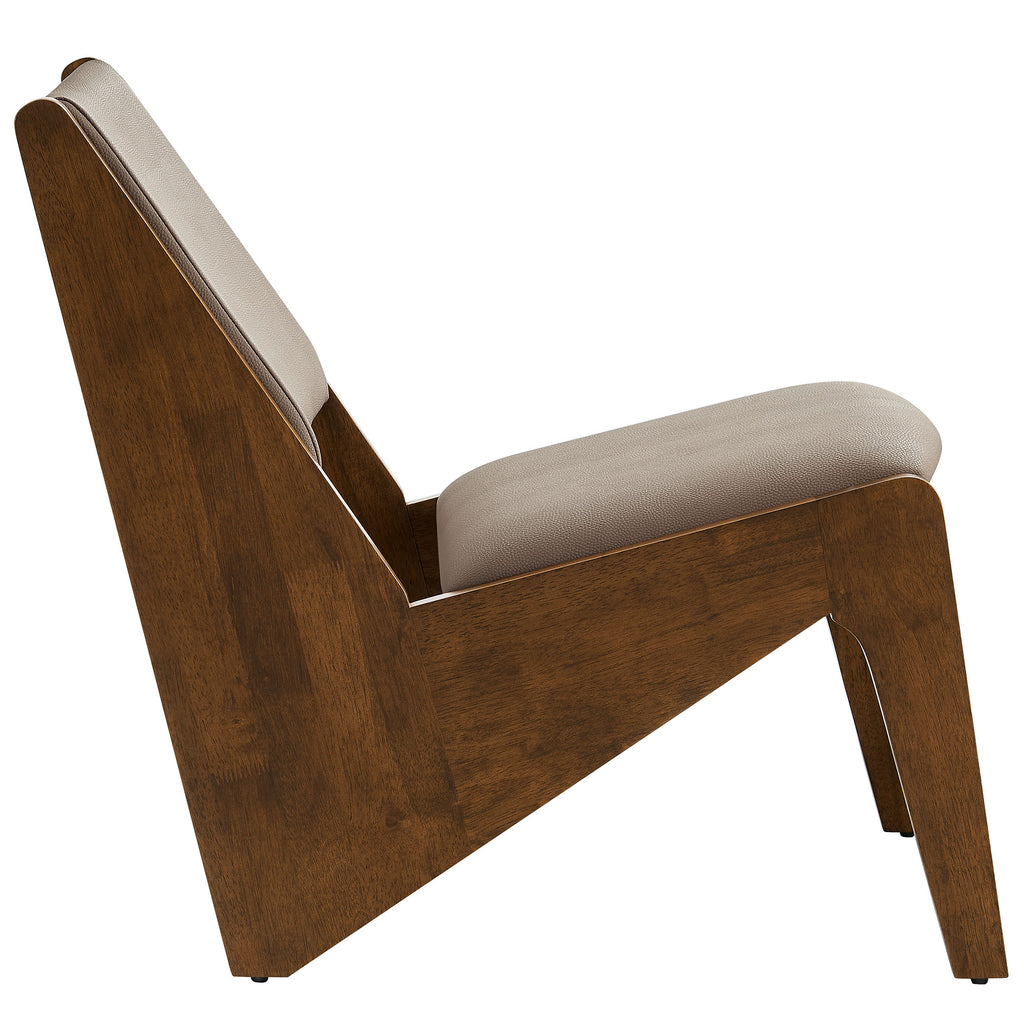 Rylina Vegan Leather Accent Chairs Set of 2 by Modway