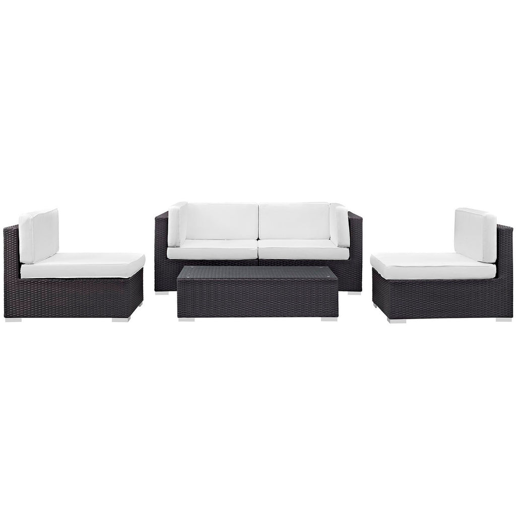 Camfora 5 Piece Outdoor Patio Sectional Set by Modway
