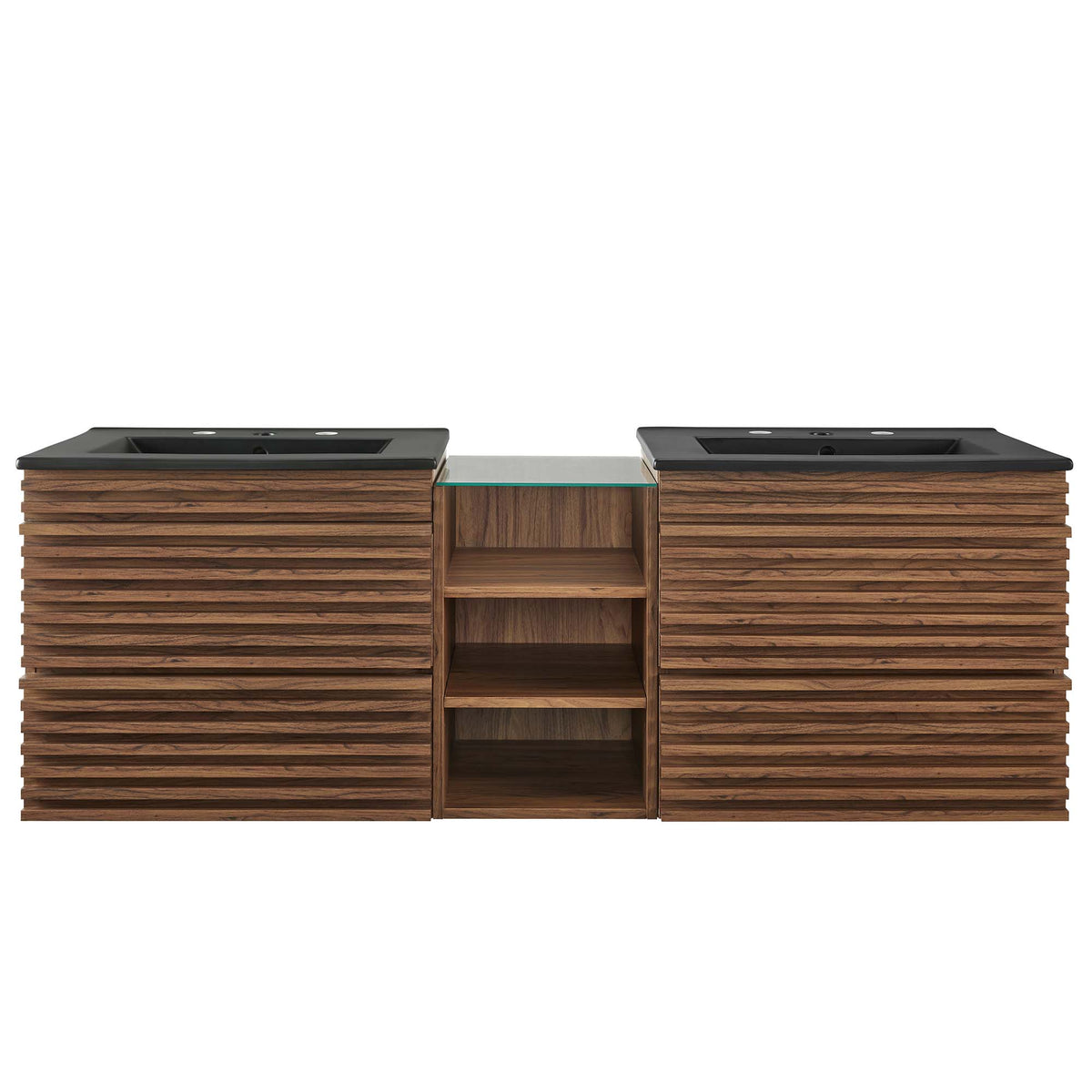Render 62" Wall-Mount Double Sink Bathroom Vanity by Modway