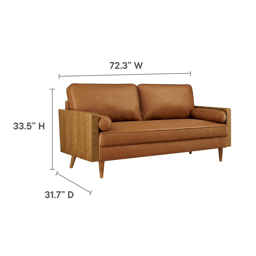 Kellan Vegan Leather Sofa by Modway