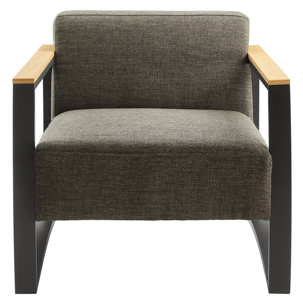 Sauve Outdoor Patio Aluminum and Fabric Armchair by Modway