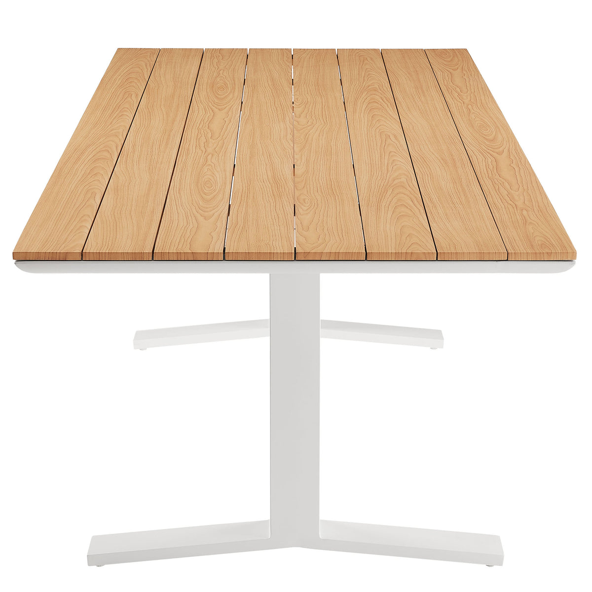 Gavelston 91" Outdoor Patio Aluminum Dining Table by Modway