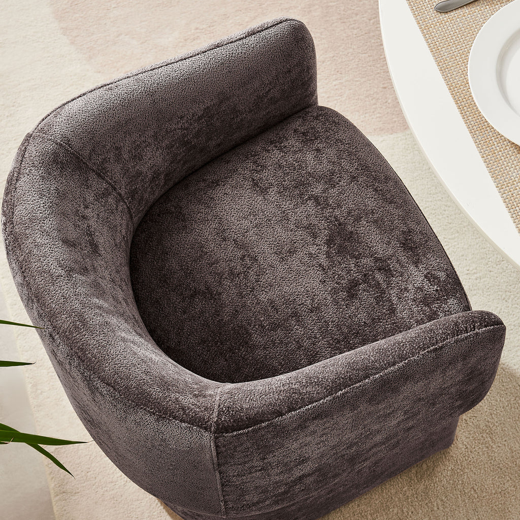Verity Barrel Back Chenille Dining Armchair by Modway