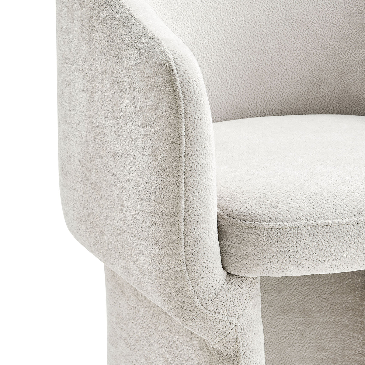 Verity Barrel Back Chenille Dining Armchair by Modway