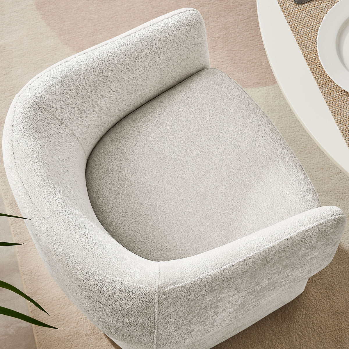 Verity Barrel Back Chenille Dining Armchair by Modway