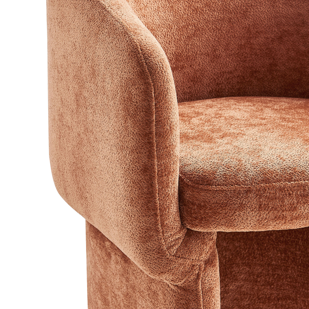 Verity Barrel Back Chenille Dining Armchair by Modway
