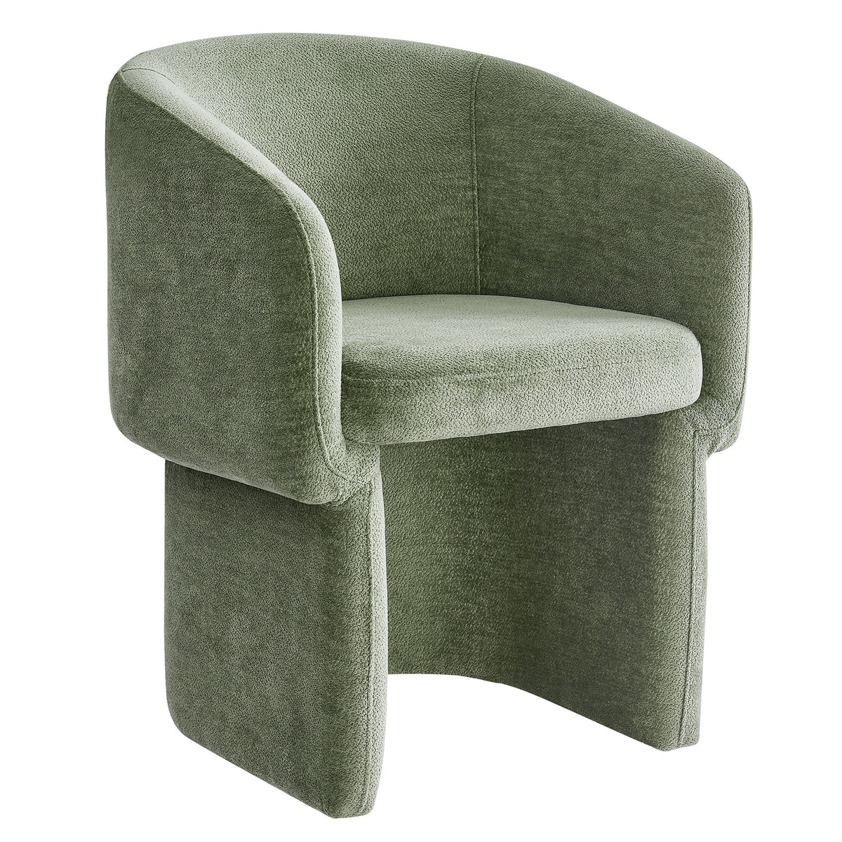 Verity Barrel Back Chenille Dining Armchair by Modway