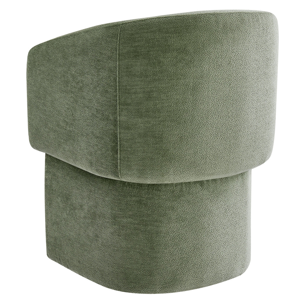 Verity Barrel Back Chenille Dining Armchair by Modway