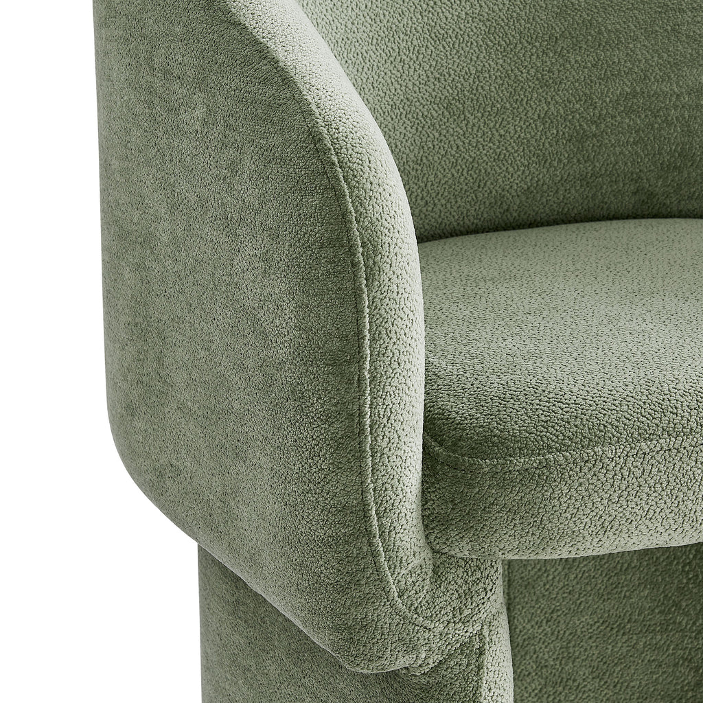 Verity Barrel Back Chenille Dining Armchair by Modway